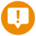 Complaint icon featuring exclamation mark in speech bubbles