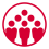 A red icon showing a group of people.