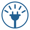 Electric plug icon