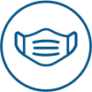 An icon of a COVID-19 face mask