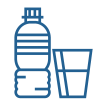 Water bottle and glass Thumbnail