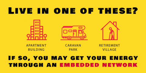 Embedded network types: apartments, retirement villages, caravan parks