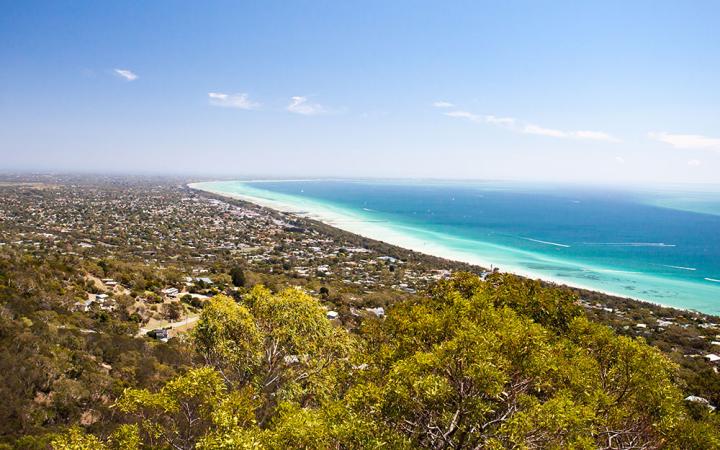 View from Murray's lookout over the Mornington Peninsula in Victoria