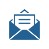 An icon of an envelope with a letter coming out